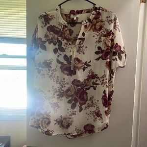Maurice’s Floral Dress shirt, L